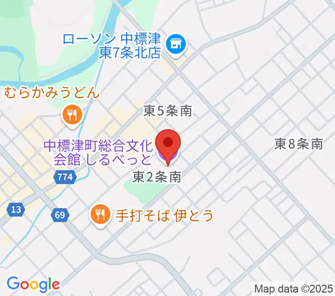 中標津町総合文化会館の地図