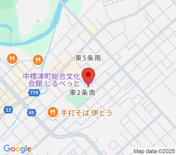 中標津町総合文化会館の地図