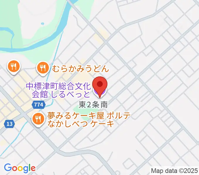 中標津町総合文化会館の地図