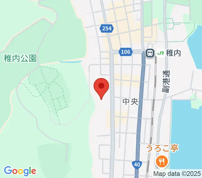 稚内総合文化センターの地図