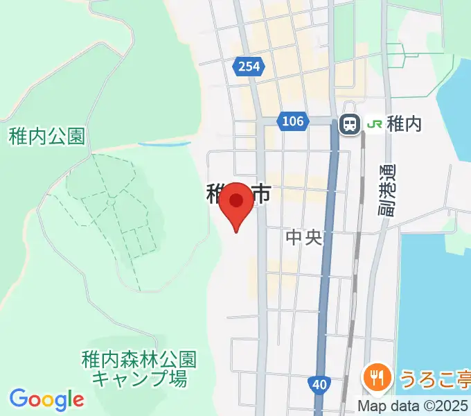 稚内総合文化センターの地図
