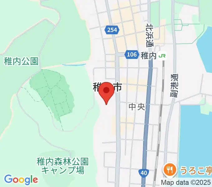 稚内総合文化センターの地図