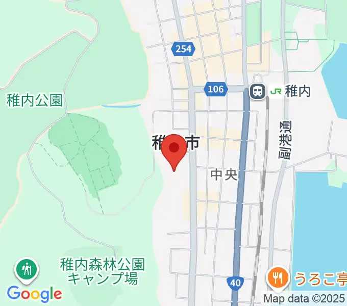 稚内総合文化センターの地図