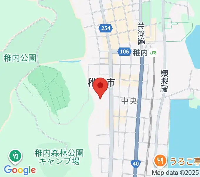 稚内総合文化センターの地図