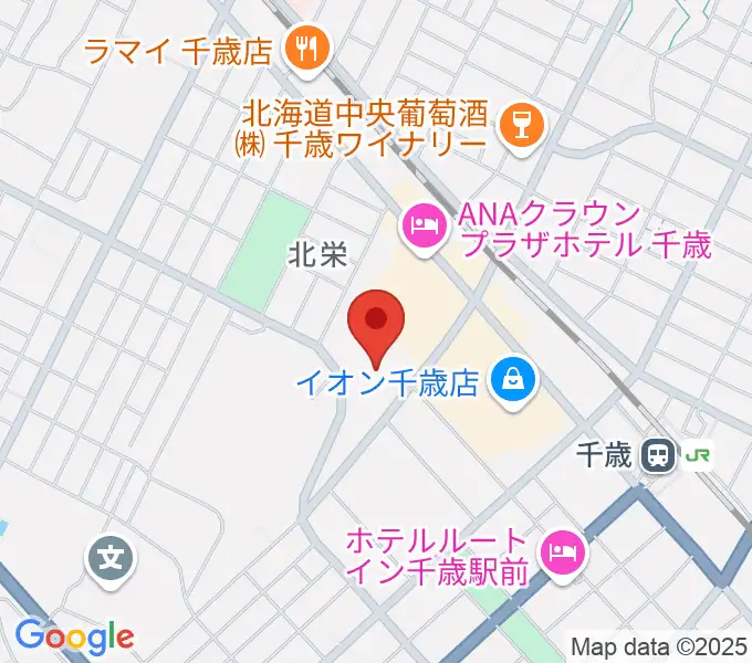 北ガス文化ホールの地図