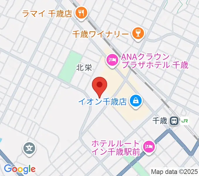 北ガス文化ホールの地図