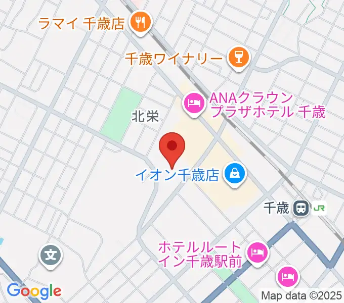 北ガス文化ホールの地図
