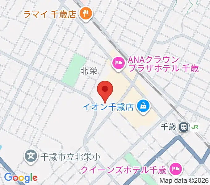 北ガス文化ホールの地図