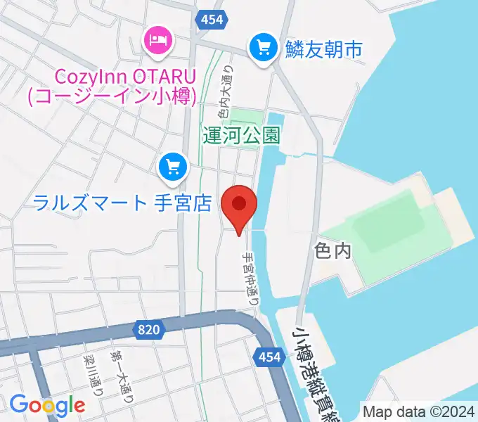 小樽ゴールドストーンの地図