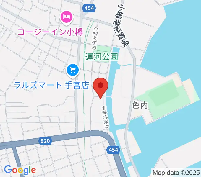 小樽ゴールドストーンの地図