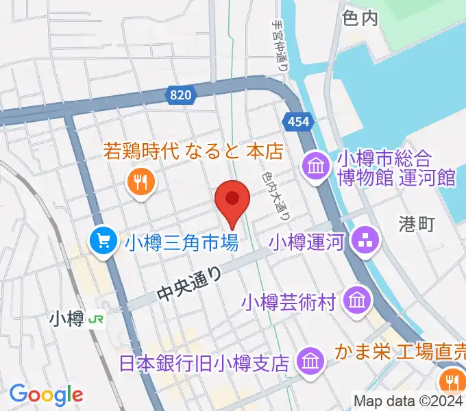 小樽市民センター マリンホールの地図