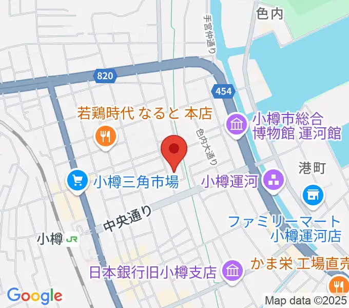 小樽市民センター マリンホールの地図