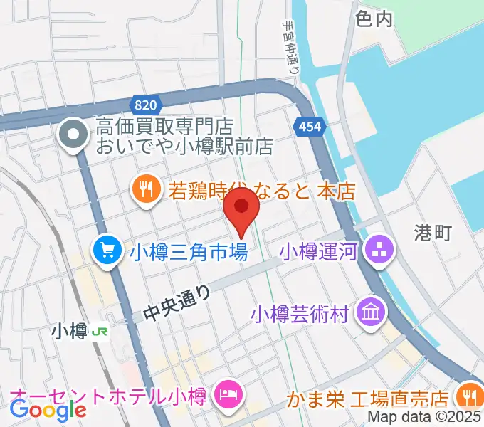 小樽市民センター マリンホールの地図