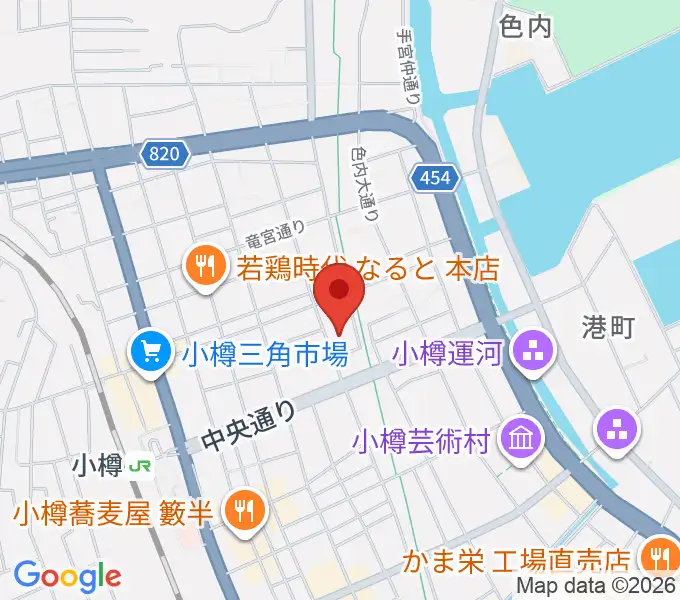 小樽市民センター マリンホールの地図