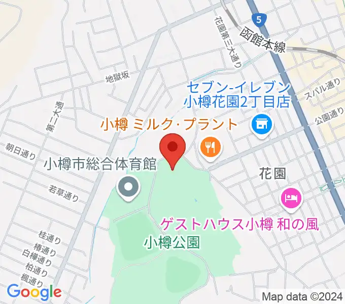 小樽市民会館の地図