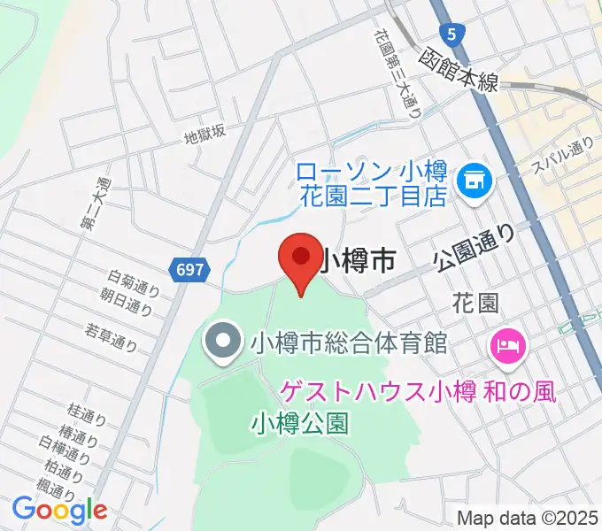 小樽市民会館の地図