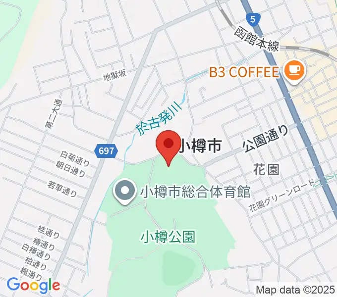 小樽市民会館の地図
