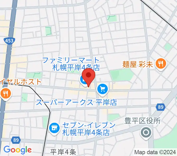 フライアーパークの地図