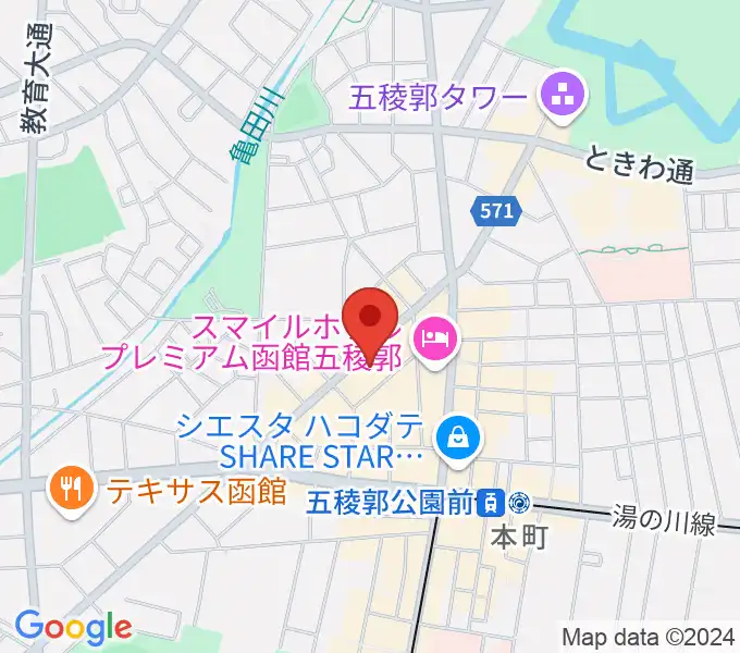 魂のフォーク亀しょうラナイの地図