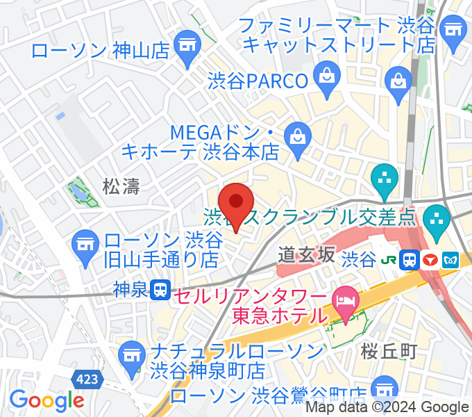 渋谷七面鳥の場所