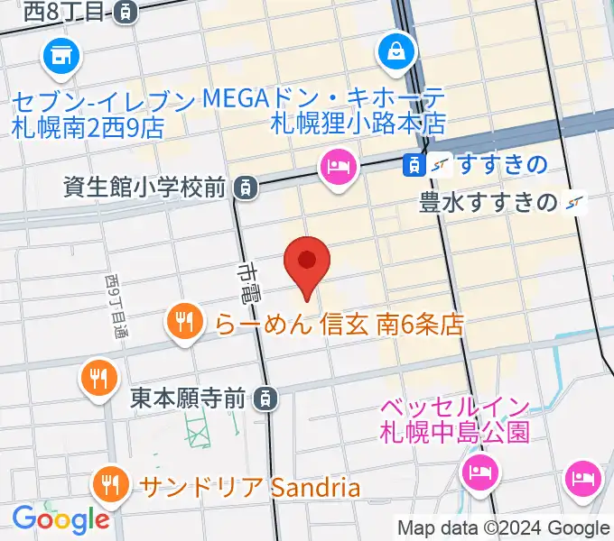 すすきのHOT TIMEの地図