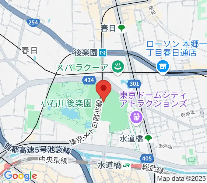 東京ドームの地図