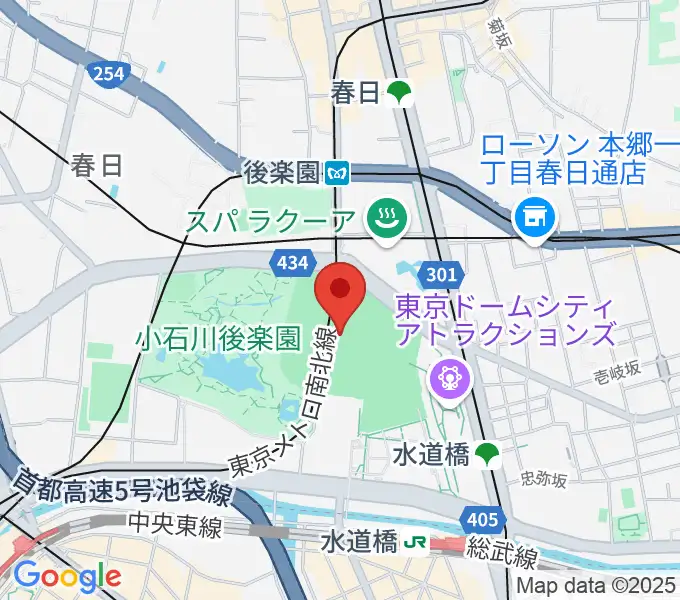 東京ドームの地図