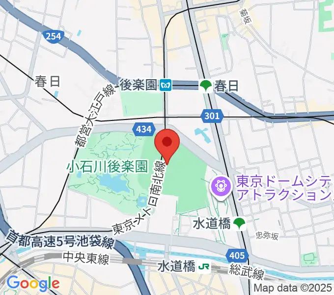 東京ドームの地図