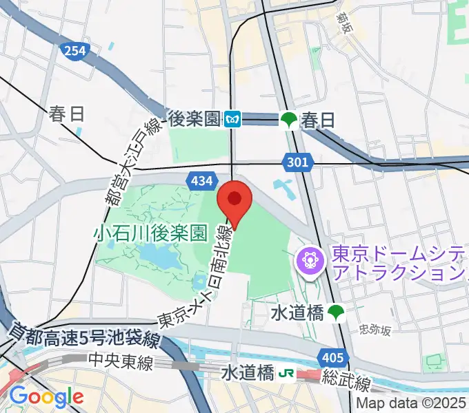 東京ドームの地図