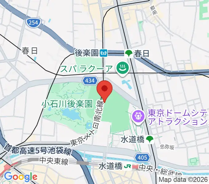 東京ドームの地図