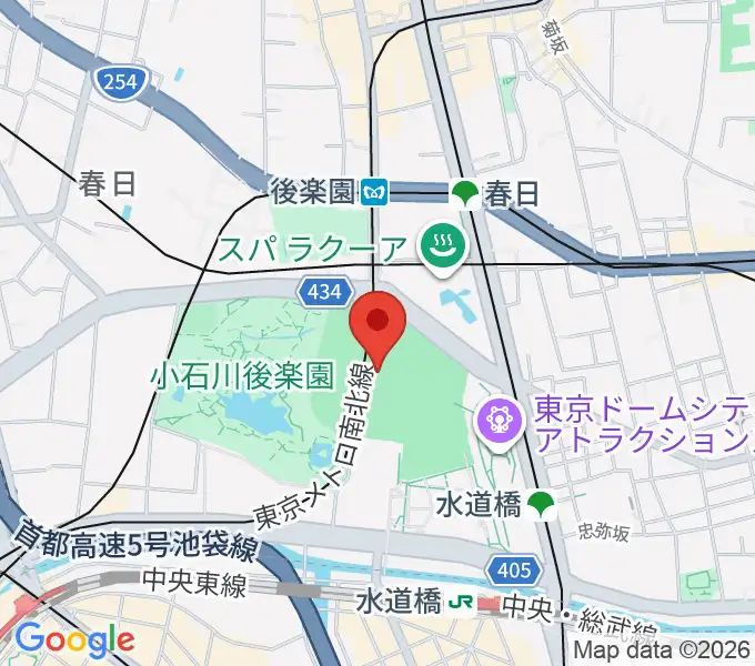 東京ドームの地図