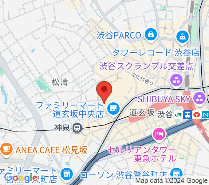 渋谷duo MUSIC EXCHANGEの地図