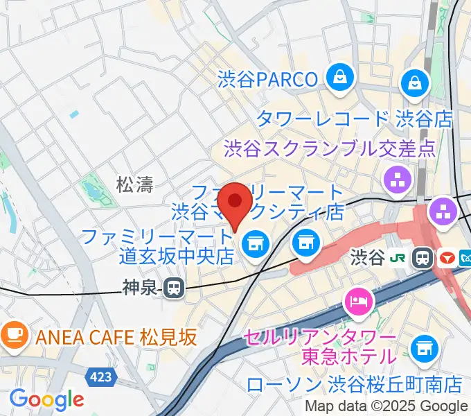 渋谷duo MUSIC EXCHANGEの地図