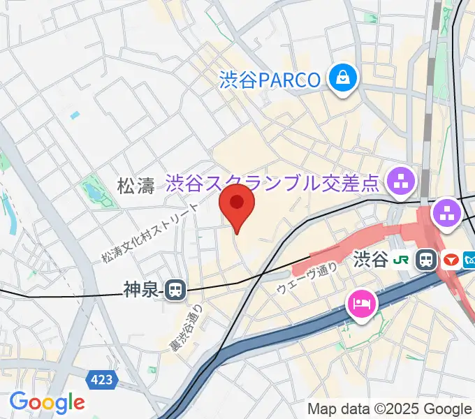 渋谷duo MUSIC EXCHANGEの地図