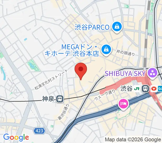 渋谷duo MUSIC EXCHANGEの地図
