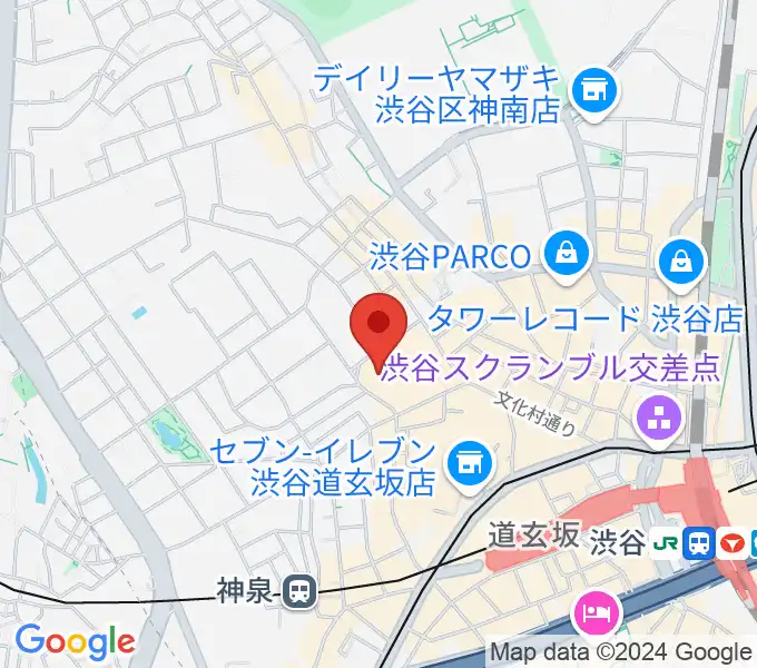 Bunkamuraオーチャードホールの地図