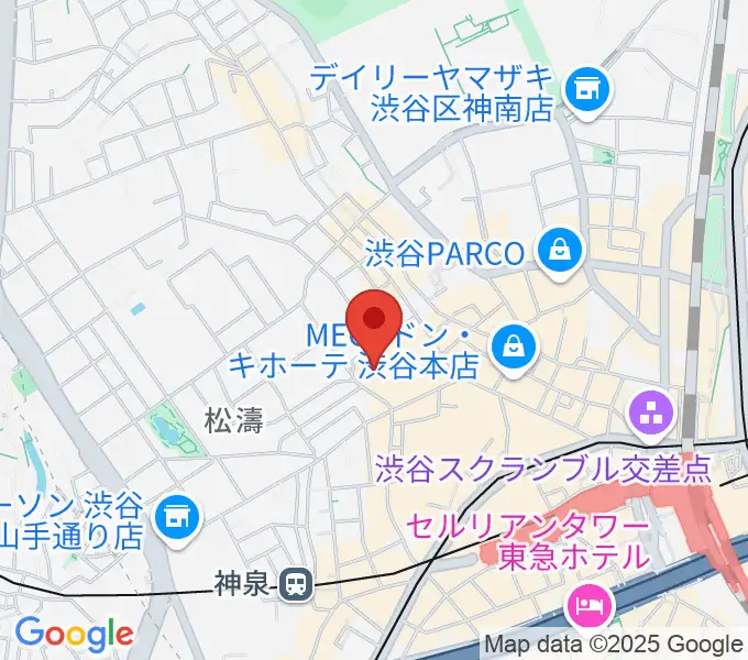 Bunkamuraオーチャードホールの地図