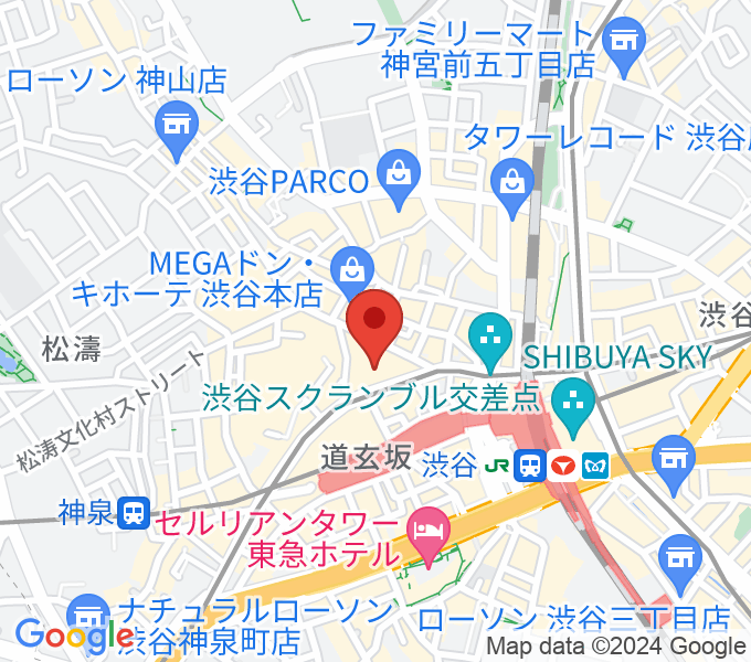 渋谷プレジャープレジャーの場所