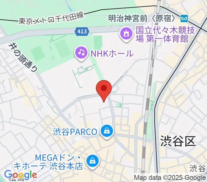 LINE CUBE SHIBUYAの地図