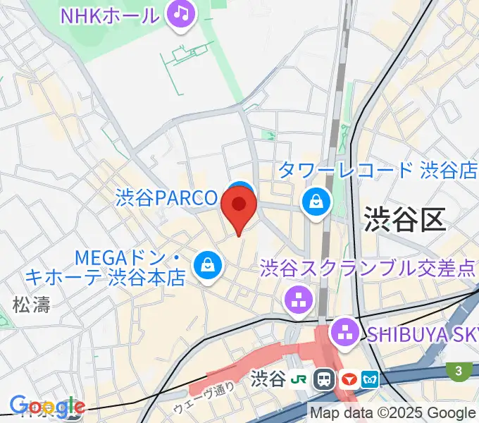 渋谷ＷＷＷ  WWW Xの地図