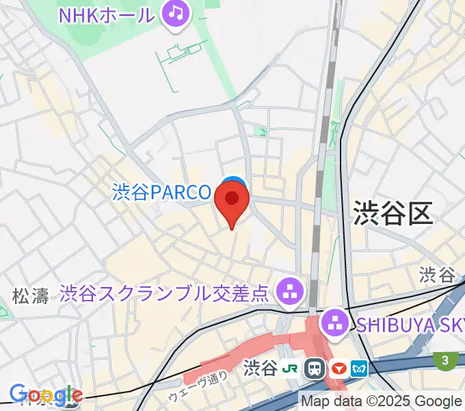 渋谷ＷＷＷ  WWW Xの地図