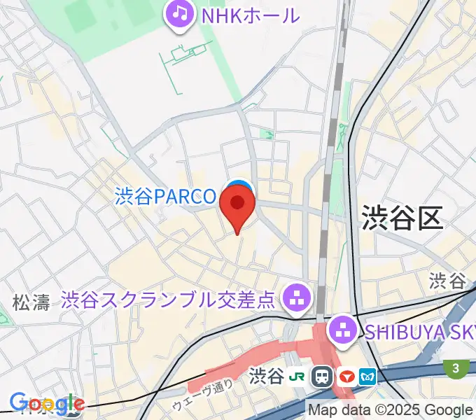渋谷ＷＷＷ  WWW Xの地図