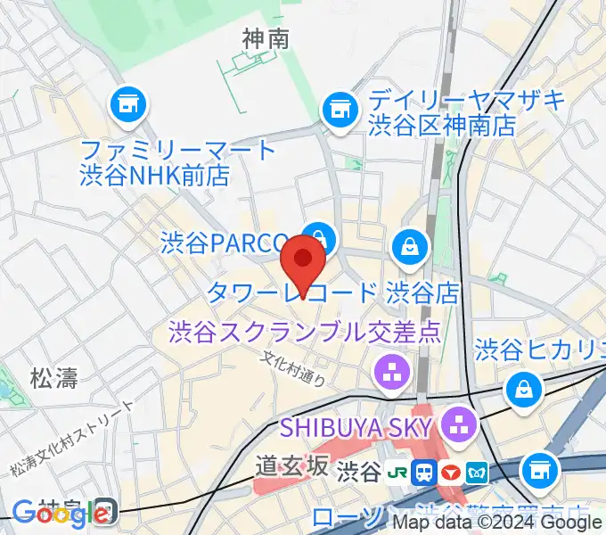 渋谷サイクロンの地図