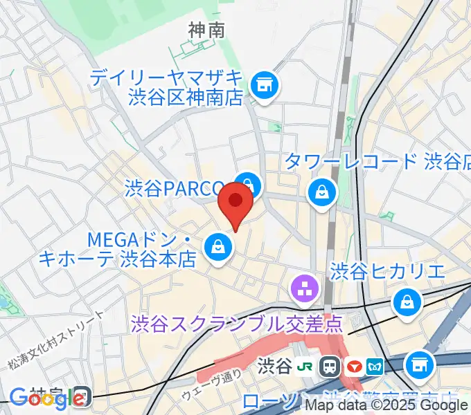 渋谷サイクロンの地図