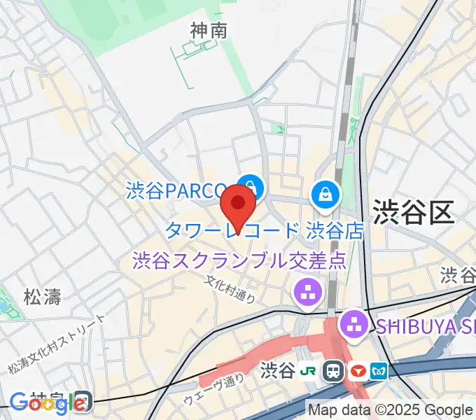 渋谷サイクロンの地図