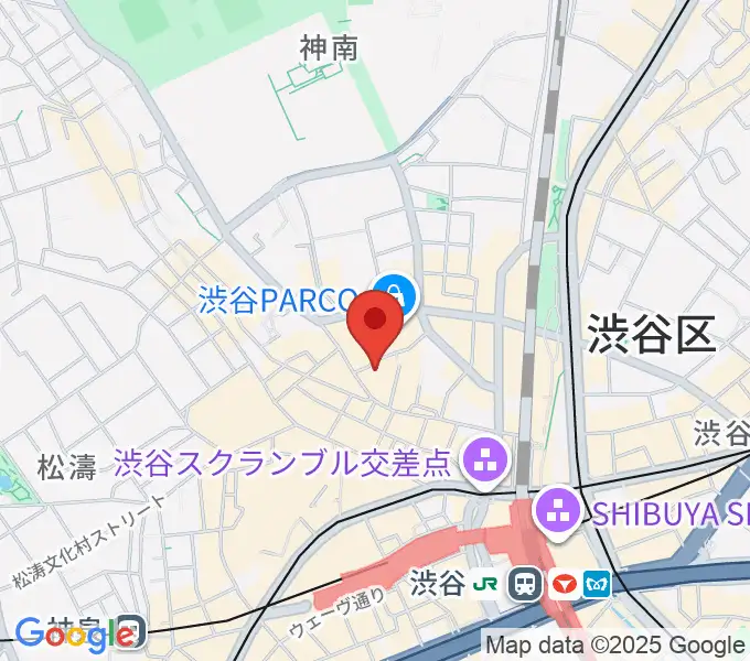 渋谷サイクロンの地図