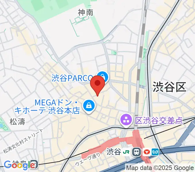 渋谷サイクロンの地図