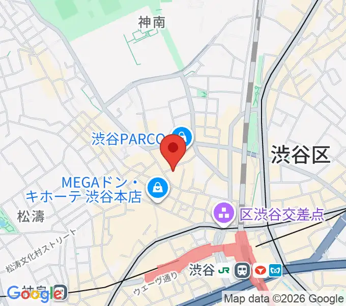 渋谷サイクロンの地図