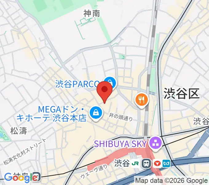 渋谷サイクロンの地図
