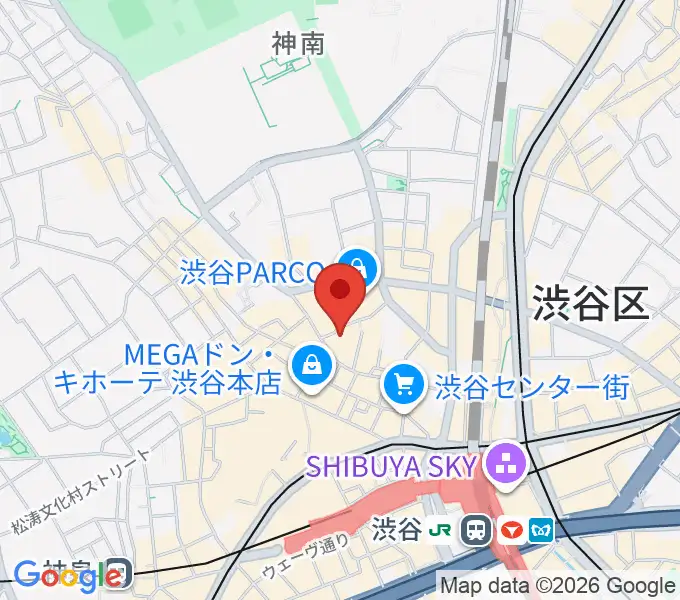 渋谷サイクロンの地図